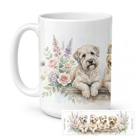 Wheaten Terrier Ceramic Coffee Mug 15 oz Decorative Large C Handle Mug Cup for Tea, Cocoa Hot Chocolate