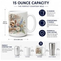 Yorkie Yorkshire Terrier Ceramic Coffee Mug 15 oz Decorative Large C Handle Mug Cup for Tea, Cocoa Hot Chocolate