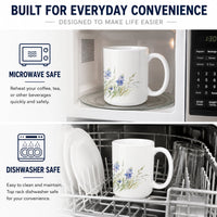 Bluebonnets Ceramic Coffee Mug 15 oz Decorative Large C Handle Mug Cup for Tea, Cocoa Hot Chocolate