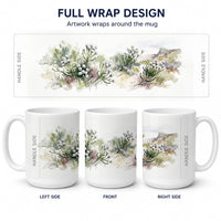 Brunia Ceramic Coffee Mug 15 oz Decorative Large C Handle Mug Cup for Tea, Cocoa Hot Chocolate