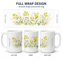 Hypericum Ceramic Coffee Mug 15 oz Decorative Large C Handle Mug Cup for Tea, Cocoa Hot Chocolate