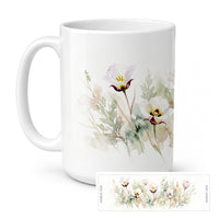 Sego Lilies Ceramic Coffee Mug 15 oz Decorative Large C Handle Mug Cup for Tea, Cocoa Hot Chocolate