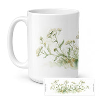 Yarrow Ceramic Coffee Mug 15 oz Decorative Large C Handle Mug Cup for Tea, Cocoa Hot Chocolate
