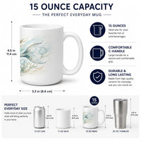 Midnight Merman Ceramic Coffee Mug 15 oz Decorative Large C Handle Mug Cup for Tea, Cocoa Hot Chocolate