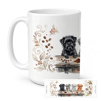 Affenpinschers Morning Coffee Ceramic Coffee Mug 15 oz Decorative Large C Handle Mug Cup for Tea, Cocoa Hot Chocolate