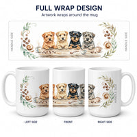 Norfolk Terriers Morning Coffee Ceramic Coffee Mug 15 oz Decorative Large C Handle Mug Cup for Tea, Cocoa Hot Chocolate