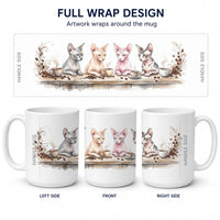 Sphynx Cats Morning Coffee Ceramic Coffee Mug 15 oz Decorative Large C Handle Mug Cup for Tea, Cocoa Hot Chocolate