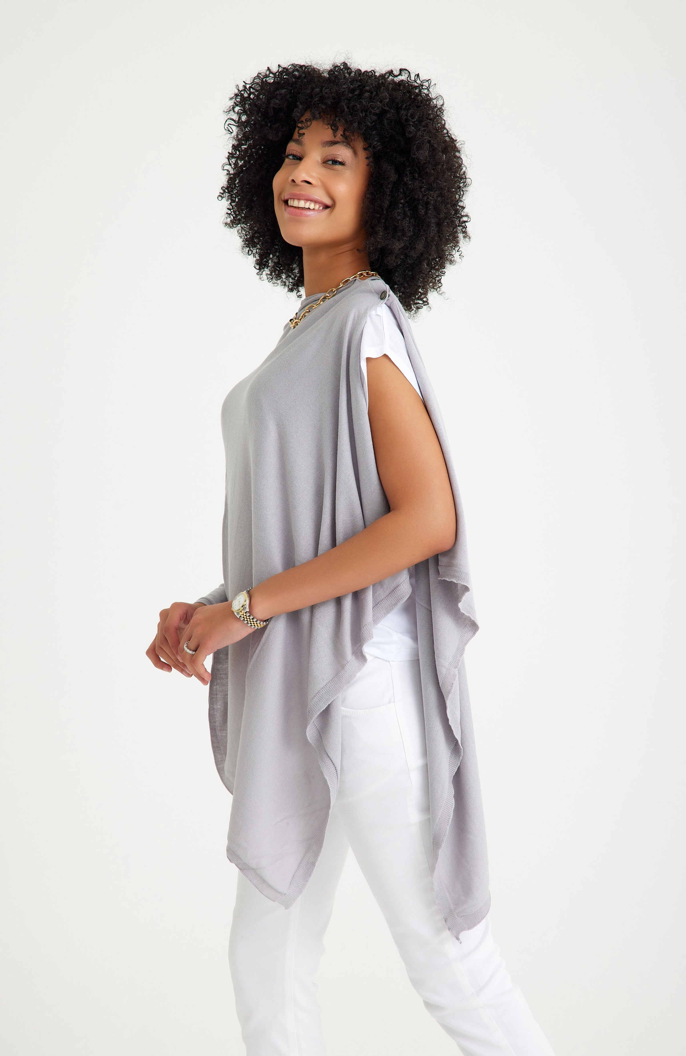 4 in 1 Multipurpose Knitwear as Maternity/Nursing Shawl