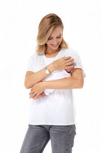 Zip Up Maternity/Nursing T-Shirt