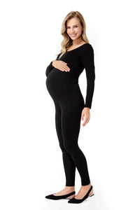 Easy Bottom Foldover Waistband Maternity Leggings - BIG FRENCHIES