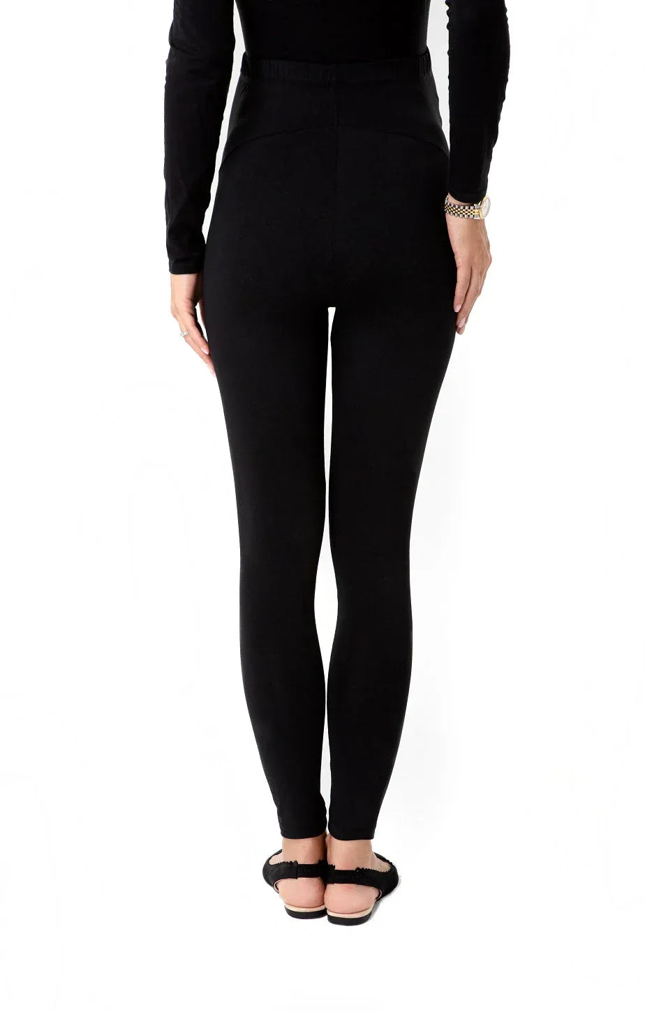 Easy Bottom Foldover Waistband Maternity Leggings - BIG FRENCHIES