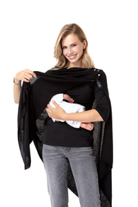 4 in 1 Multipurpose Knitwear as Maternity/Nursing Shawl
