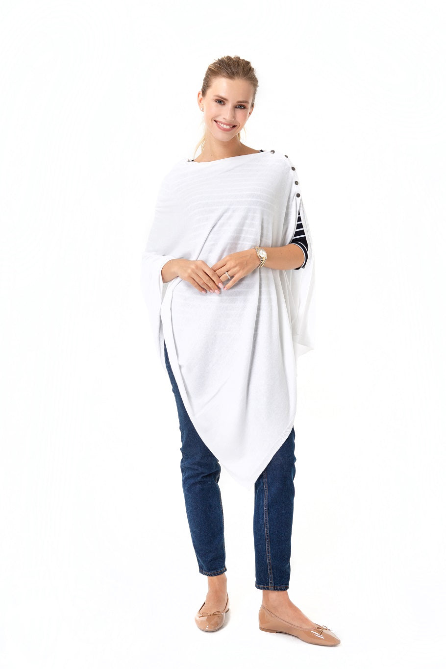 4 in 1 Multipurpose Knitwear as Maternity/Nursing Shawl