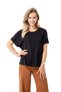 Zip Up Maternity/Nursing T-Shirt