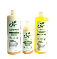 4-HAIRLESS PETS REGULAR SHAMPOO, WATERLESS SHAMPOO & CONDITIONER KIT