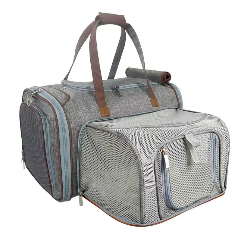 Mr. Peanut's Gold Series Big Apple XL Expandable Pet Carrier V3.0 - BIG FRENCHIES