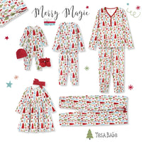 Christmas Merry Baby Bamboo Zipper Romper - Family Matching - BIG FRENCHIES