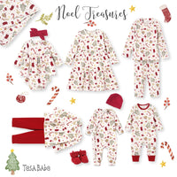 Baby Holiday Bamboo Romper – Christmas Print One-Piece - Noel - BIG FRENCHIES