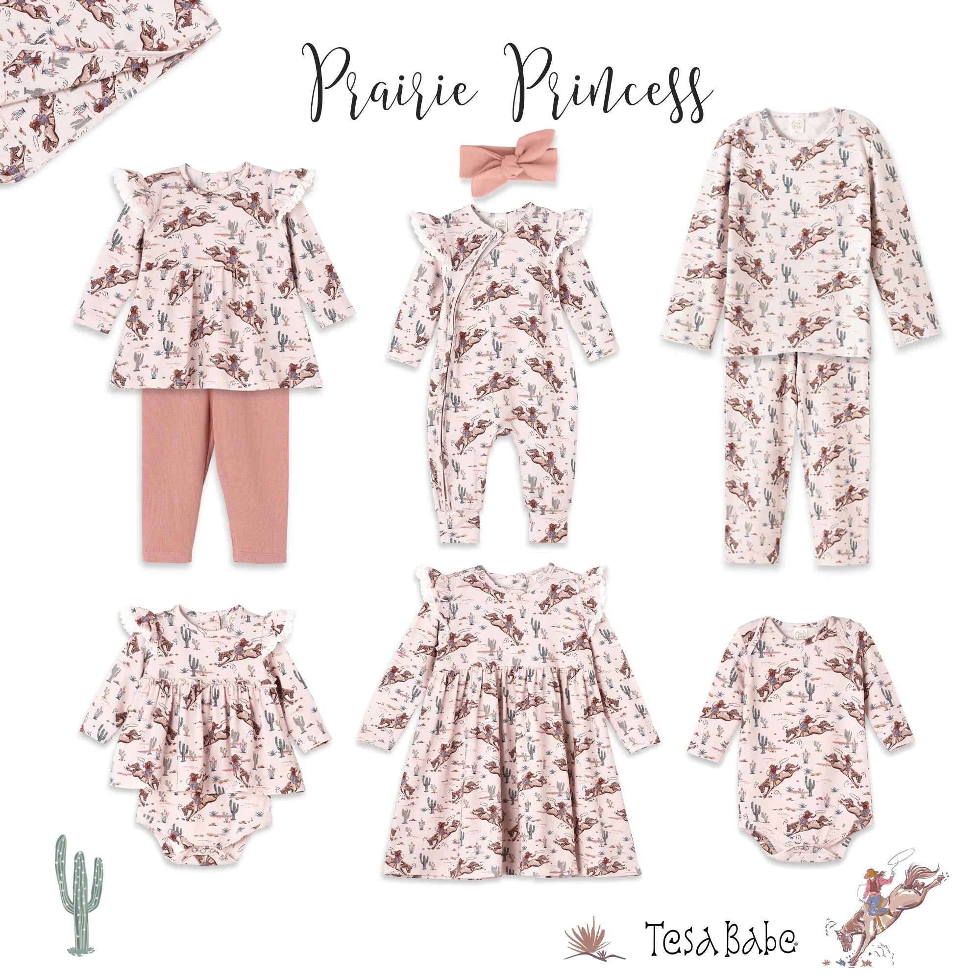 Prairie Princess Girl's Western Bamboo Pajama Set - BIG FRENCHIES