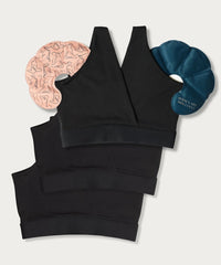 FourthWear Postpartum Bralette set of 3 + Breast Ice and Heat Therapy Packs Saver Set