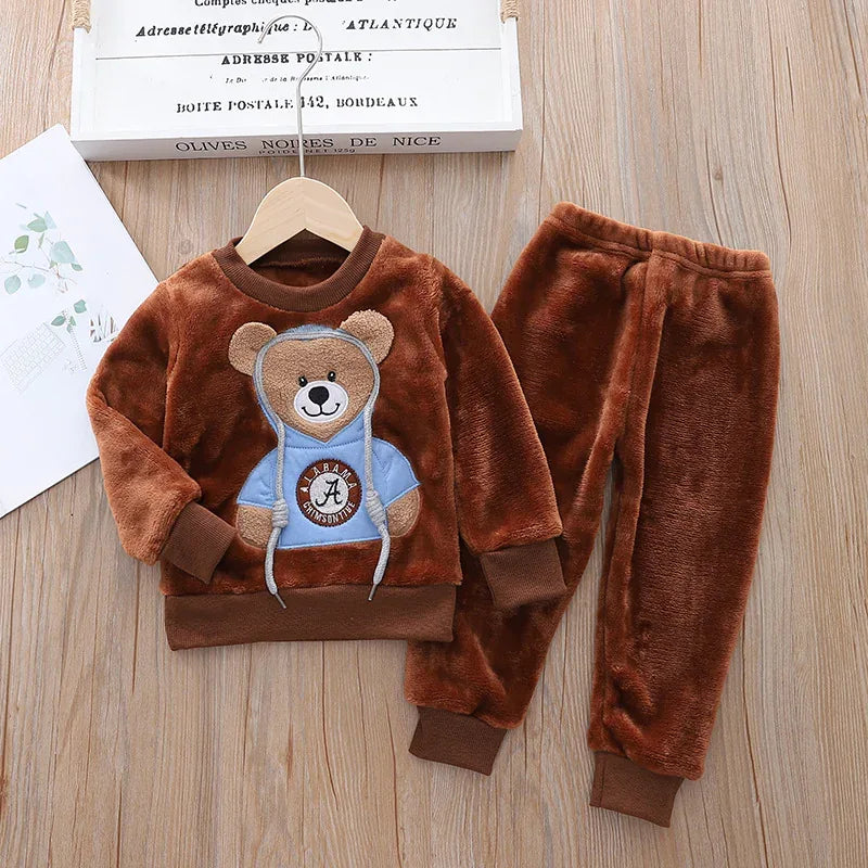 Kids Flannel Pajama Set - # BOAA11710007 - BIG FRENCHIES