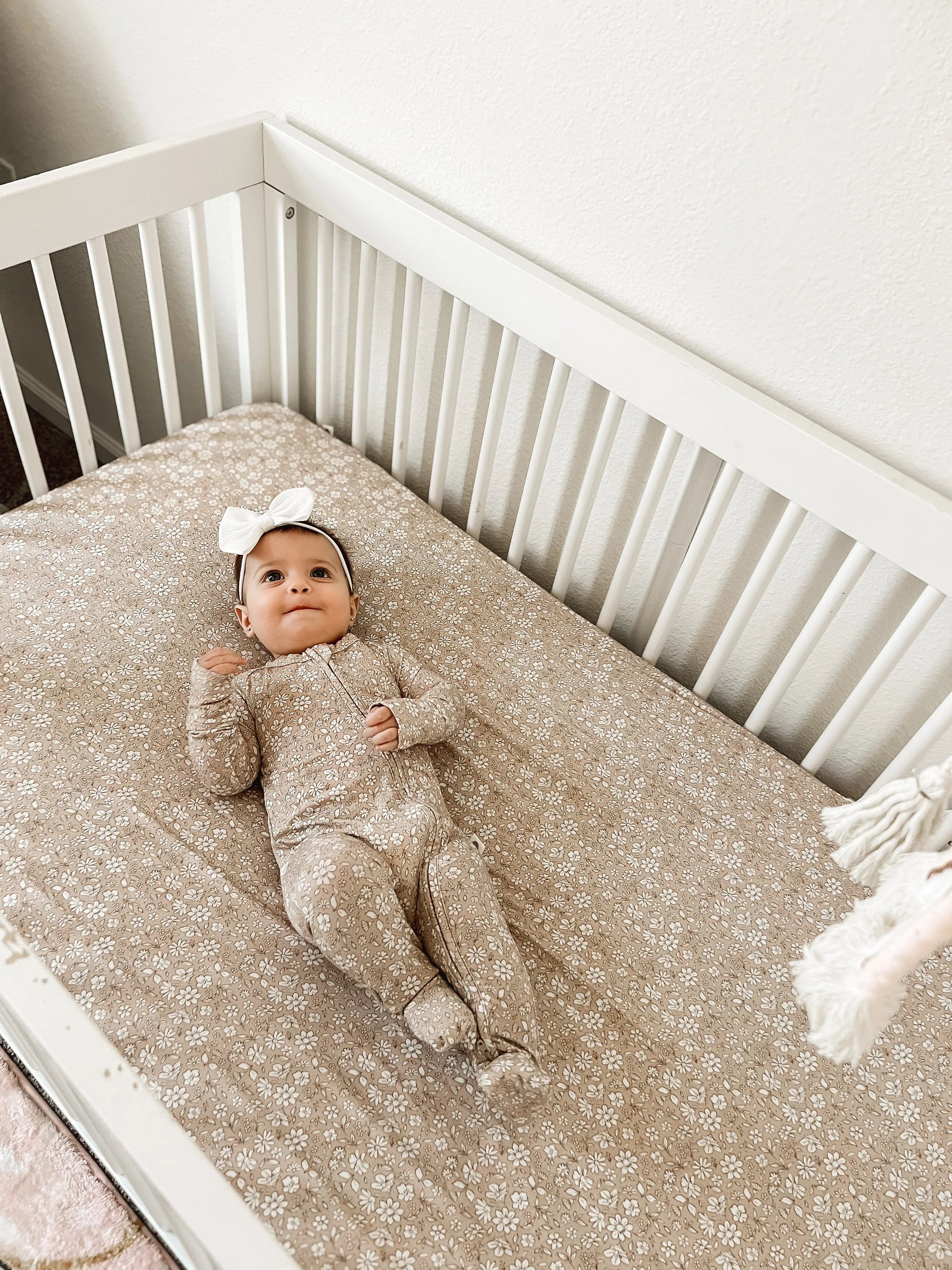 Dainty Ditsy Bamboo Crib Sheet - BIG FRENCHIES