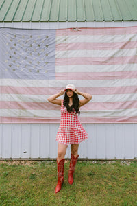 Kiss me I'm American - Red Vintage Trucker Hat