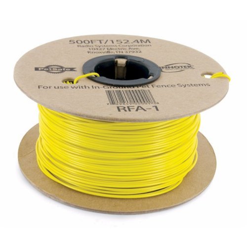 18 Gauge Pet Fence Boundary Kit - 500 Ft Heavy Duty Solid Core Wire with 50 Flags and 2 Splices