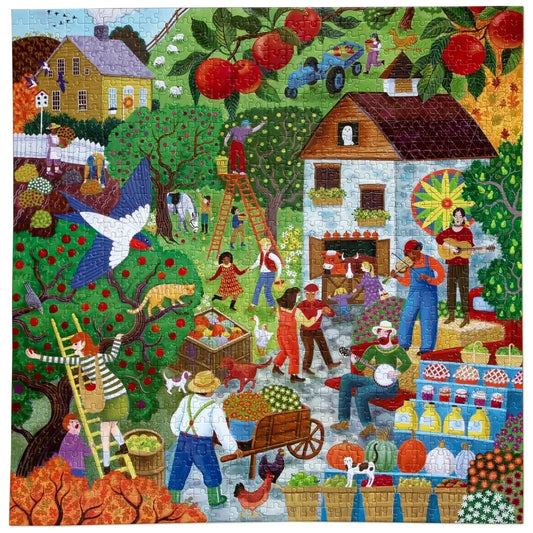 Fall Apple Picking 1000 Piece Jigsaw Puzzle eeBoo - BIG FRENCHIES