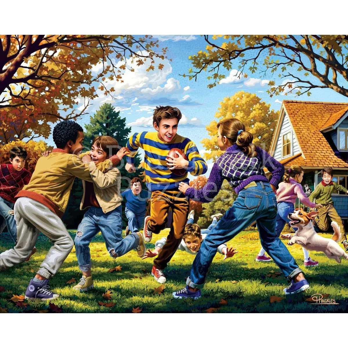 Fall Football 500 Piece Jigsaw Puzzle Boardwalk - BIG FRENCHIES
