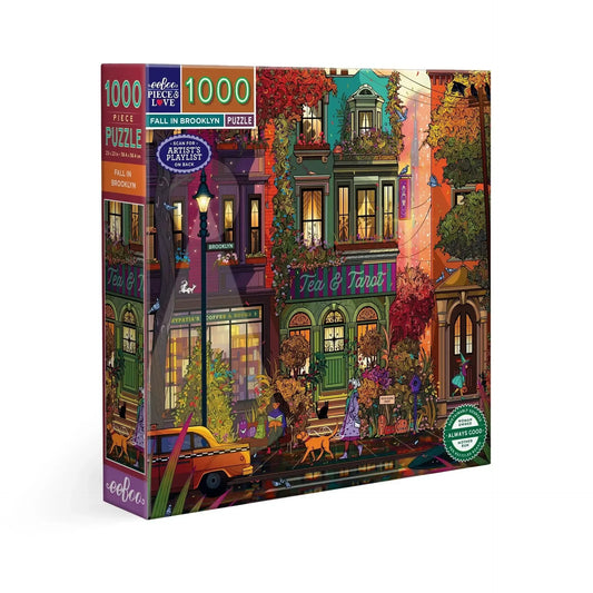 Fall in Brooklyn 1000 Piece Jigsaw Puzzle eeBoo - BIG FRENCHIES