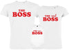 The boss The real boss The New Boss Matching Family Organic Tees (Set of 3)