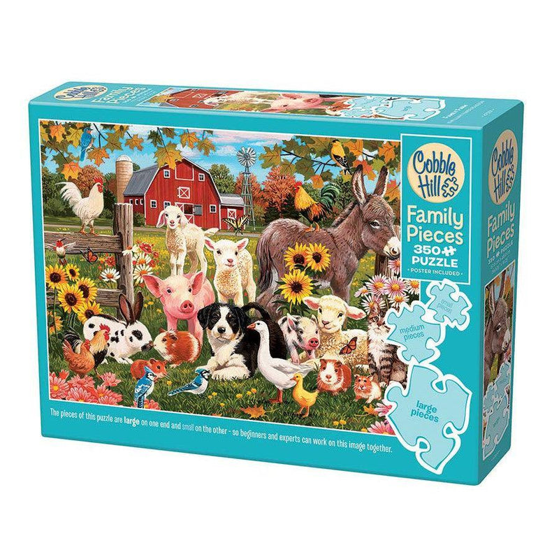 Family Farm 350 Piece Family Jigsaw Puzzle Cobble Hill - BIG FRENCHIES