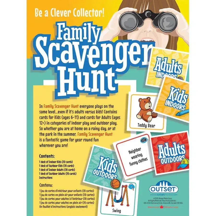 Family Scavenger Hunt Card Game Outset - BIG FRENCHIES