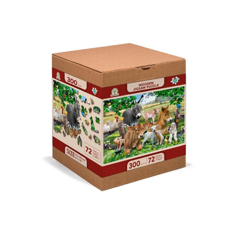 Farm Kindergarten 300 Piece Wood Jigsaw Puzzle Wooden City - BIG FRENCHIES