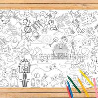 Farm Coloring Tablecloth - BIG FRENCHIES