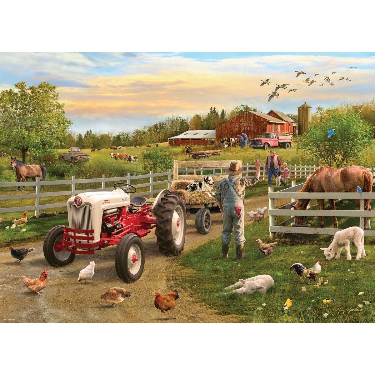 Farmer's Ford Tractor 1000 Piece Jigsaw Puzzle Eurographics