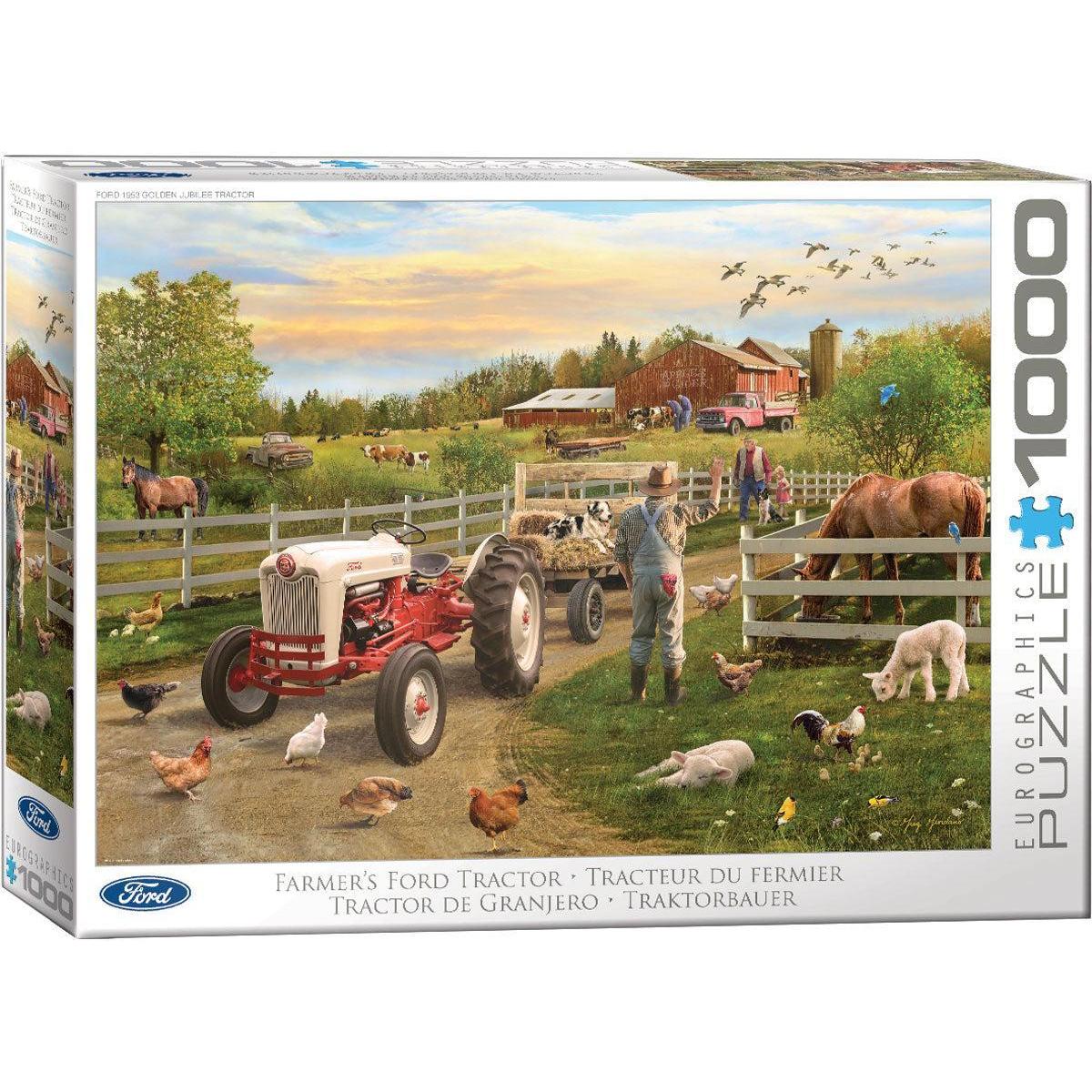 Farmer's Ford Tractor 1000 Piece Jigsaw Puzzle Eurographics