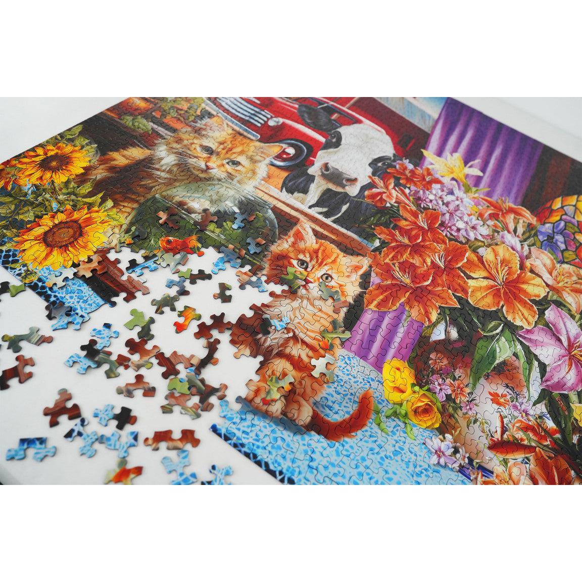 Farmhouse View 1500 Piece Jigsaw Puzzle Springbok - BIG FRENCHIES