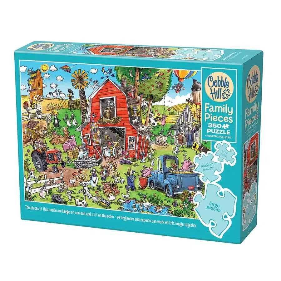 Farmyard Folly 350 Piece Family Jigsaw Puzzle Cobble Hill - BIG FRENCHIES