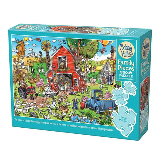 Farmyard Folly 350 Piece Family Jigsaw Puzzle Cobble Hill - BIG FRENCHIES