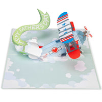 Happy Fathers Day Plane Pop Up Card