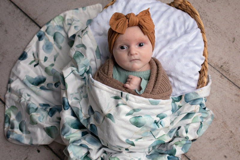 Eucalyptus Embrace Minky Blanket - BIG FRENCHIES