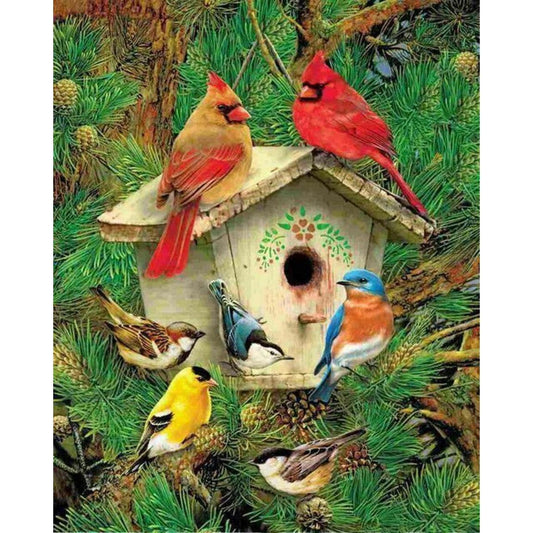 Feathered Retreat 1000 Piece Jigsaw Puzzle Springbok - BIG FRENCHIES