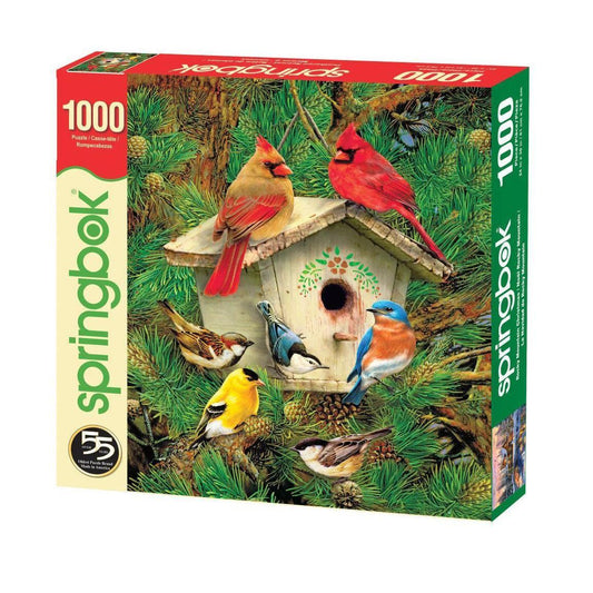Feathered Retreat 1000 Piece Jigsaw Puzzle Springbok - BIG FRENCHIES