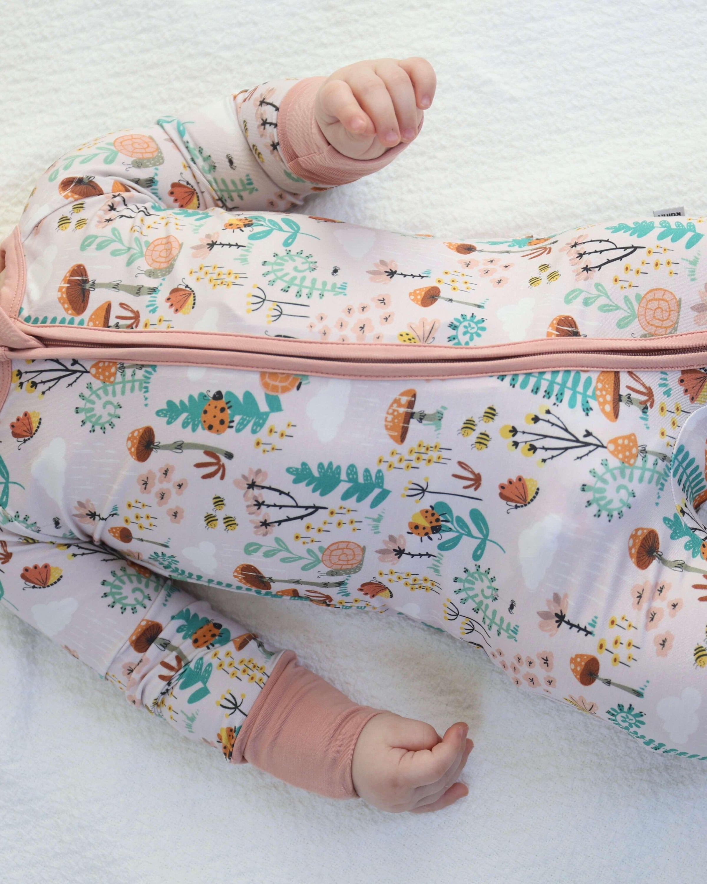 Bamboo Zipp Jammies - Fern 🌿 - BIG FRENCHIES