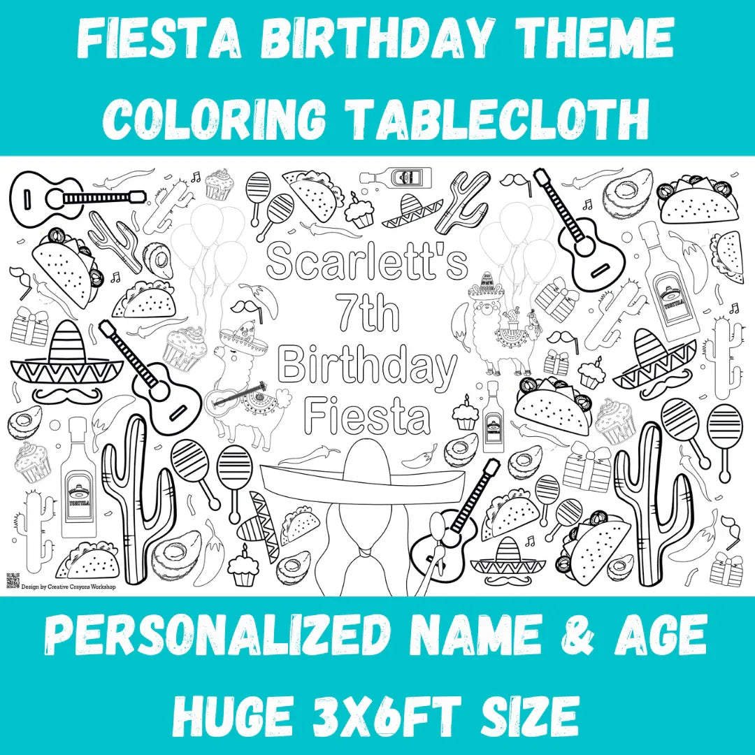 Fiesta Coloring Tablecloth - BIG FRENCHIES