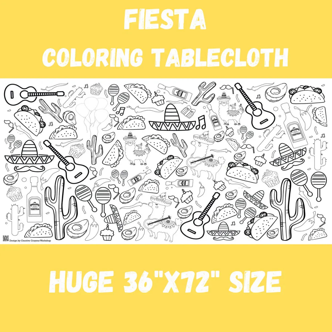 Fiesta Coloring Tablecloth - BIG FRENCHIES