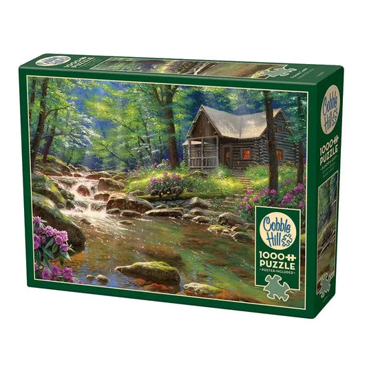 Fishing Cabin 1000 Piece Jigsaw Puzzle Cobble Hill - BIG FRENCHIES