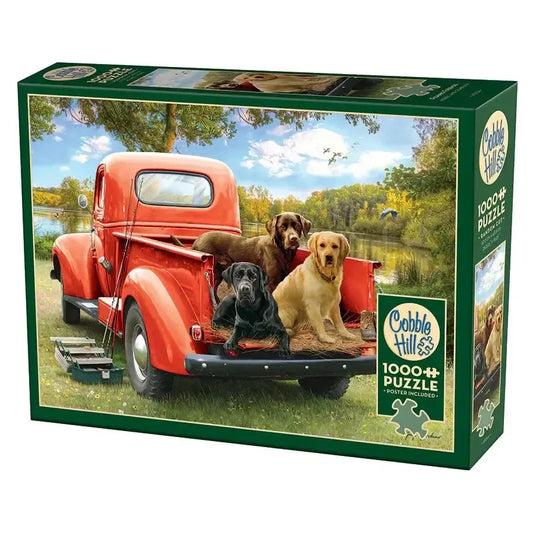 Fishing Friends 1000 Piece Jigsaw Puzzle Cobble Hill - BIG FRENCHIES